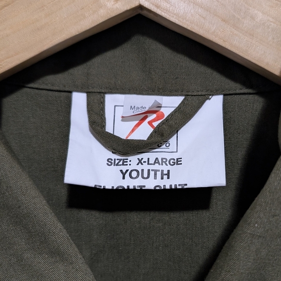 Kids Air Force Pilot Flight Suit XL Costume Military Coveralls Tactical Jumpsuit - Picture 2 of 5